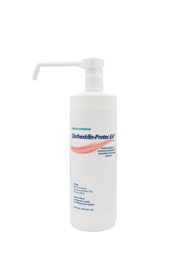Clorhexidin-Protec EA Envase 500 mL., Sin Colorante
